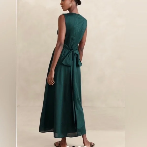 Banana Republic jade green dress size 2 NWT - Picture 2 of 5